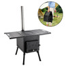 Outdoor Portable Camping Wood Stove Picnic Cook Folding Heating Wood Burning
