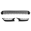 12-15 Volkswagen Passat Front Lower Grille Grill Fog Light Cover Black & Chrome