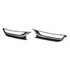 2PCS 12-15 Volkswagen Passat Front Driving Fog Light Cover Black & Chrome