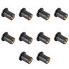 10pcs M5 Rubber Well Nuts Wellnuts for Fairing & Screen Fixing Pack of 10 - 10mm Hole