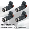 4PCS 15710-66D00 Fuel Injectors CDH166 For Suzuki DF60-DF70 1998-2009