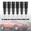 6PCS Fuel Injectors 0432193635 RV275 Fit Dodge Cummins 5.9L 1998-2002 40-50 HP