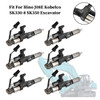 6PCS 84-18 Hino J08E Kobelco 3.8 4.7 Diesel Fuel Injectors 095000-6593