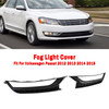 2PCS 12-15 VW Passat Front Honeycomb Driving Fog Light Cover Black