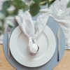 12PCS Silver Napkin Rings Leaf Napkin Holder Adornmen Alloy