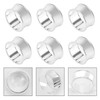 6PCS Napkin Rings Napkin Buckle Holder Adornmen Alloy Silver