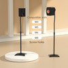 Universal Surround Sound Adjustable Height Speaker Stands Set Of 2 Speaker