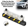 2 Way 150A Car Bus Bar Block with Dust Cover Ground Distribution Block Terminal