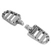 Front Footrests Foot Peg fit for Dyna Sportster 883 Electra Glide Road Glide Silver