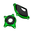 Plastic Engine Protector Covers Slider Green For Kawasaki Z900 Rs Cafe 2017-2023