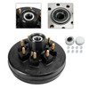 Trailer Hub and Drum Assembly for 5.2K-7K Axles-12"-8 on 6.5-Pre-Greased