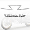 Universal Handle Bar Grip 7/8" Z-Bar Chrome For Touring Street Glide Electra