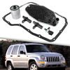 2002-2014 Jeep Cherokee45RFE 545RFE 68RFE Transmission Sensors Set Wiht 4WD Filter Kit Pan Gasket