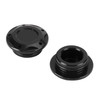 Frame Plugs Inserts Pair Black For Yamaha MT-03 MT03 MT-25 MT25 YZF-R3 2015-2022