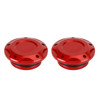 Frame Plugs Inserts Pair Red For Yamaha MT-03 MT03 MT-25 MT25 YZF-R3 2015-2022