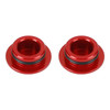Frame Plugs Inserts Pair Red For Yamaha MT-03 MT03 MT-25 MT25 YZF-R3 2015-2022