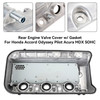 Rear Engine Valve Cover w/ Gasket For Honda Accord Odyssey Pilot Acura MDX SOHC
