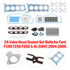 2005-2006 Ford F-350 Super Duty 5.4L 24-Valve Head Gasket Set Bolts