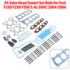 2005-2006 Ford F-350 Super Duty 5.4L 24-Valve Head Gasket Set Bolts