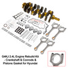 2017-2018 Hyundai Santa Fe Sport 4-Door 2.4L G4KJ 2.4L Engine Rebuild Kit - Crankshaft & Conrods & Pistons Gasket