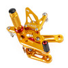 Racing Gold Rear Sets Footpegs Footrest Kawasaki Ninja ZX10R /ABS 2021-2023