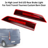 2x High Level 3rd LED Rear Brake Light For Ford Transit Tourneo Custom Barn Door