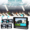 7" Display AHD 1080P Wireless 4CH Rear View Backup Camera Kit for Truck Trailer