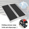 3FT Portable Wheelchair Ramp Non Skid Aluminum Foldable Mobility Scooter Ramp