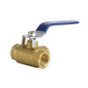 1/2" 3 Way Ball Valve Three T Port NPT Brass Female Type For Water Oil And Gas