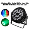 Aluminum Alloy 18x10w LED Par Stage Light RGBWA+UV DJ Disco Party Club Light