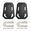 Cnc Driver Footrests Covers Driver Pedal Black For TR Scrambler 1200 Tiger