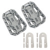 Cnc Driver Footrests Covers Driver Pedal Silver For TR Scrambler 1200 Tiger