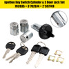 Ignition Switch Cylinder & 3 Door Lock Set W/2 Keys For Suburban Tahoe 98-1999