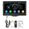 7" Portable Wireless Carplay Car MP5 Player Bluetooth Stereo Radio 4 LED Camera