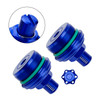 2X Fork Bolt Preload Adjuster Cap Screw Blue Fits For Yamaha Mt-03 Mt 03 19-23