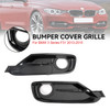 2PCS Front Bumper Fog Light Grille Covers Fit BMW 3 Series F30 F31 2013-2015