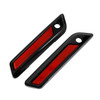 Saddlebag Latch Reflective Cover Black_Red For Touring Road Glide King 14-23