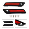 Saddlebag Latch Reflective Cover Black_Red For Touring Road Glide King 14-23