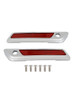 Saddlebag Latch Reflective Cover Chrome_Red For Touring Road Glide King 14-23