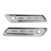 Saddlebag Latch Reflective Cover Chrome_Gray For Touring Road Glide King 14-23