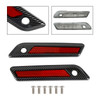 Saddlebag Latch Reflective Cover Carbon_Red For Touring Road Glide King 14-23