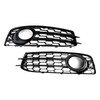 Honeycomb Front Bumper Fog Light Grill Cover Fit Audi A3 8P S-Line 2009-2012