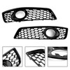 Honeycomb Bumper Front Fog Light Grill Grille Cover Fit Audi A3 8P 2009-2013