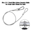 1Pcs 29.1"Steel Wire Safety Security Cable For Stage Light Clamp Par Light