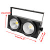 200W COB LED Par Light DMX Stage DJ Disco Audience Blinder Light Warm Cool White