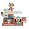 Donut Cart Toy Microwave Toy Kitchen Play Toy Pretend Play Food Stacking Kid Toy