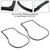 2pcs Front Door Weatherstrip Gasket Seal For Jeep Wrangle JK 2007-2017