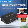 HDMI KVM Switch four-to-one Channel Converter USB Keyboard Interface BLKVM PIKVM