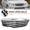 Chrome Front Grill Grille Fit Mercedes-Benz E Class W212 E350 E550 2010-2013