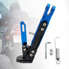 Electric Motorbike Motorcycle Kickstand Parking Bracket Adjustable Side Stand Blue